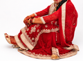 Ruby Red Luxury Embroidered 3PC Bridal Dress