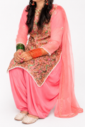 Blush Pink Heavy Gotta Punjabi Style 3PC Festive Outfit